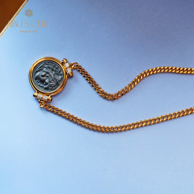 Greek Antique Coin Necklace 6043