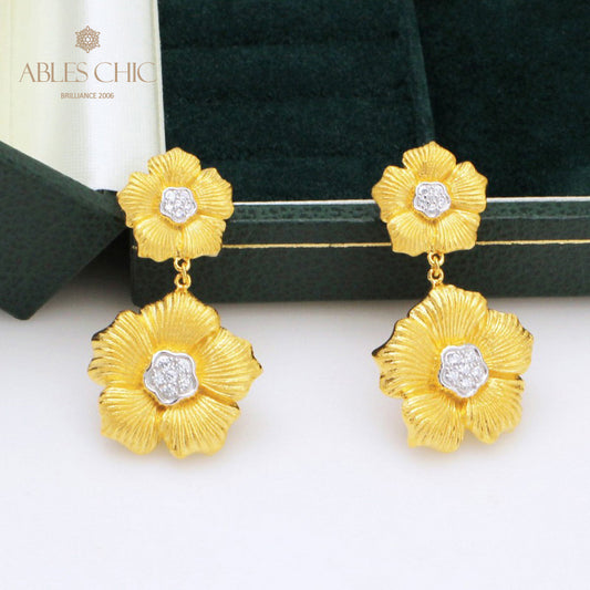 Dangling Blossoms Floral Earring 5404