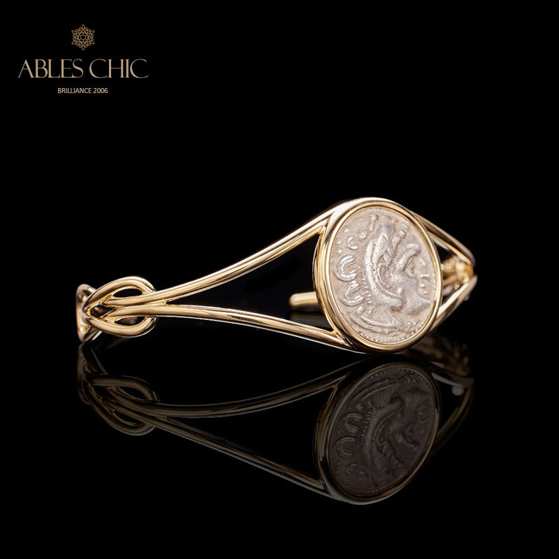Greek Heracles Lira Coins Bangle