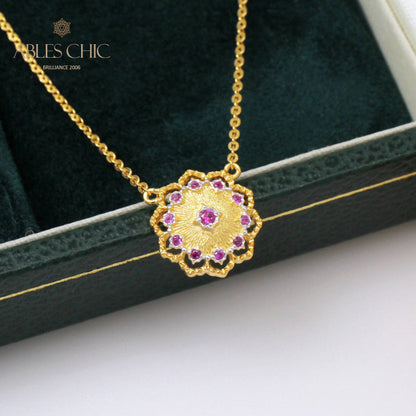 Collier Floral Soyeux 5327