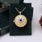 Ruby CZ Locket Pendant 5210