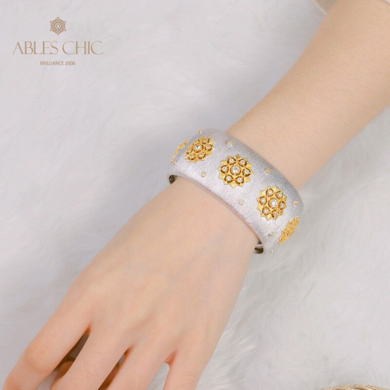 Ruby Blossoms Wide Bracelet 5681