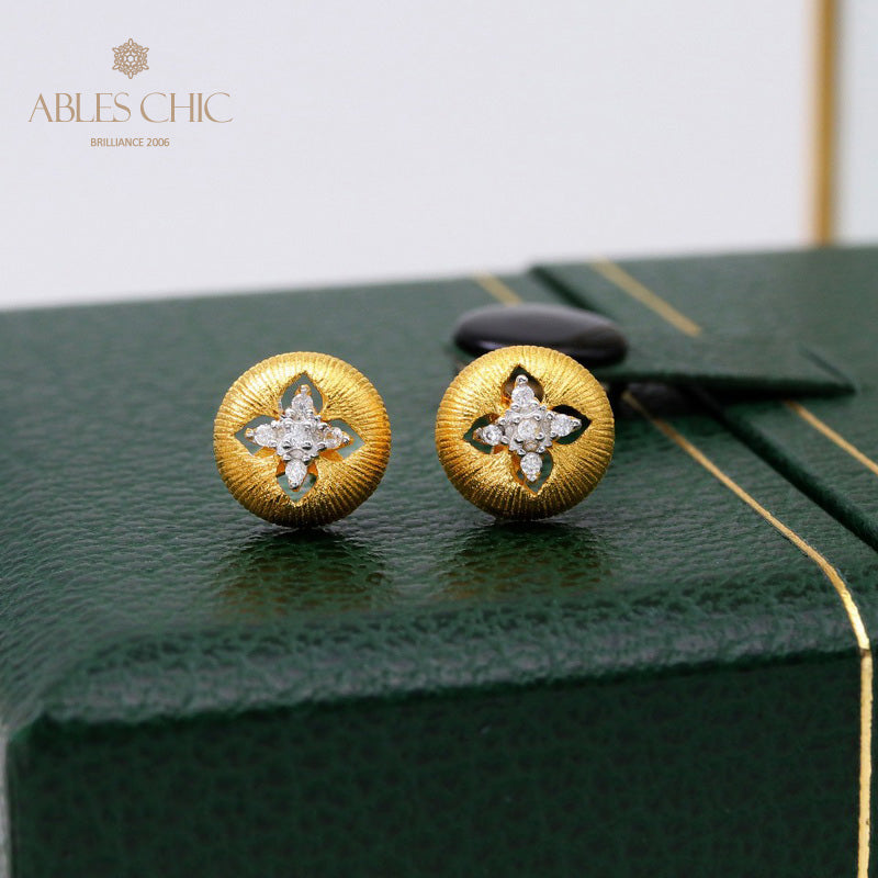 Clover Dome Silky Earrings 5087