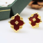 Clover Star Floral Earrings 5035