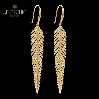 Boucles d'oreilles lustre en aiguilles de pin 5937