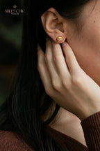 Clover Dome Silky Earrings 5087