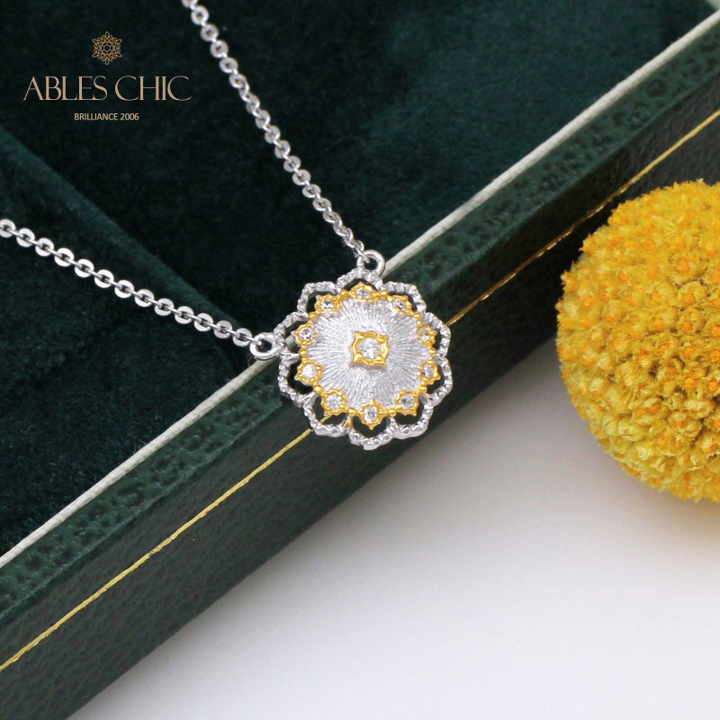 Collier Floral Soyeux 5327