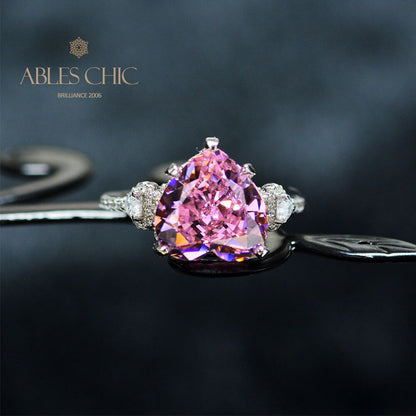 Pink Sapphire Wedding Ring R0926