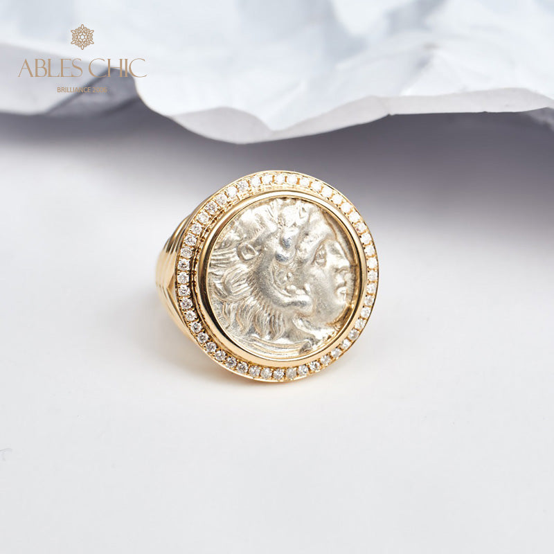 Ancient Heracles Coin Ring