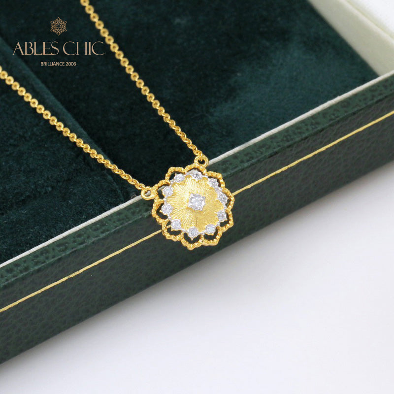 Collier Floral Soyeux 5327