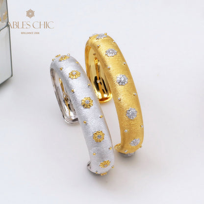 Fabric Texture Stars Bangle 5126