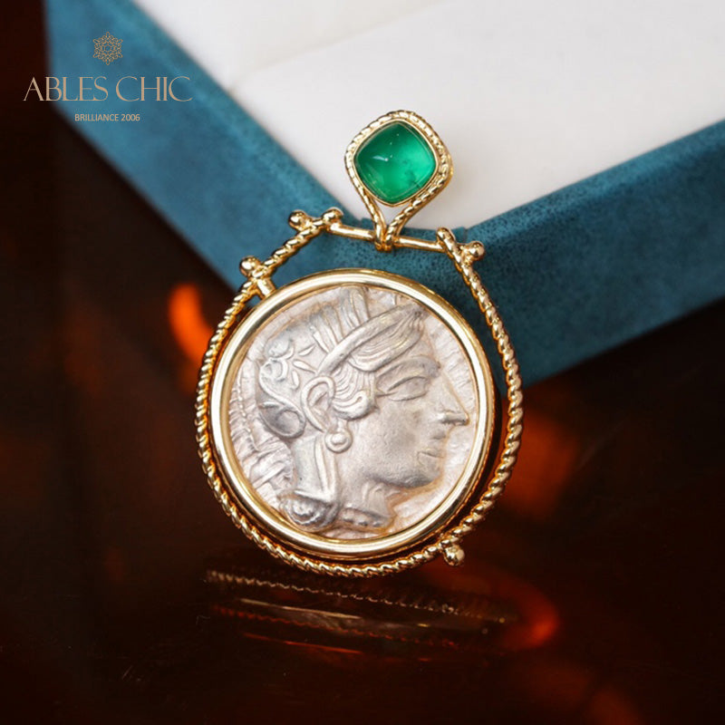Athena Reversible Medallion Pendant Only