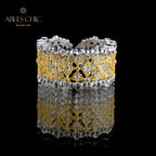 Honeycomb Fretwork Open Ring 5857