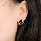 Clover Star Floral Earrings 5035