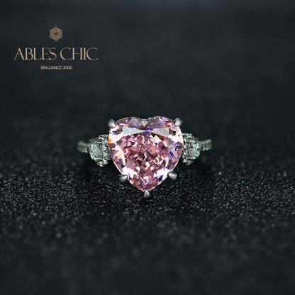 Pink Sapphire Wedding Ring R0926