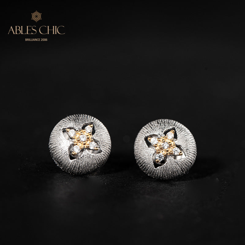 Clover Dome Silky Earrings 5087