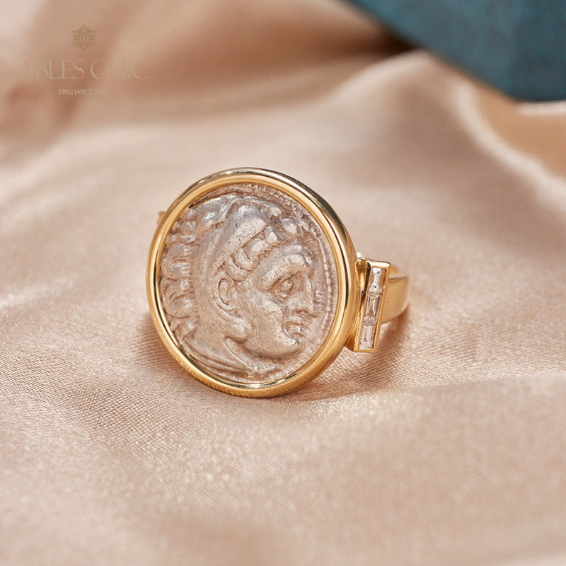 Byzantium Heracles Lira Coin Ring