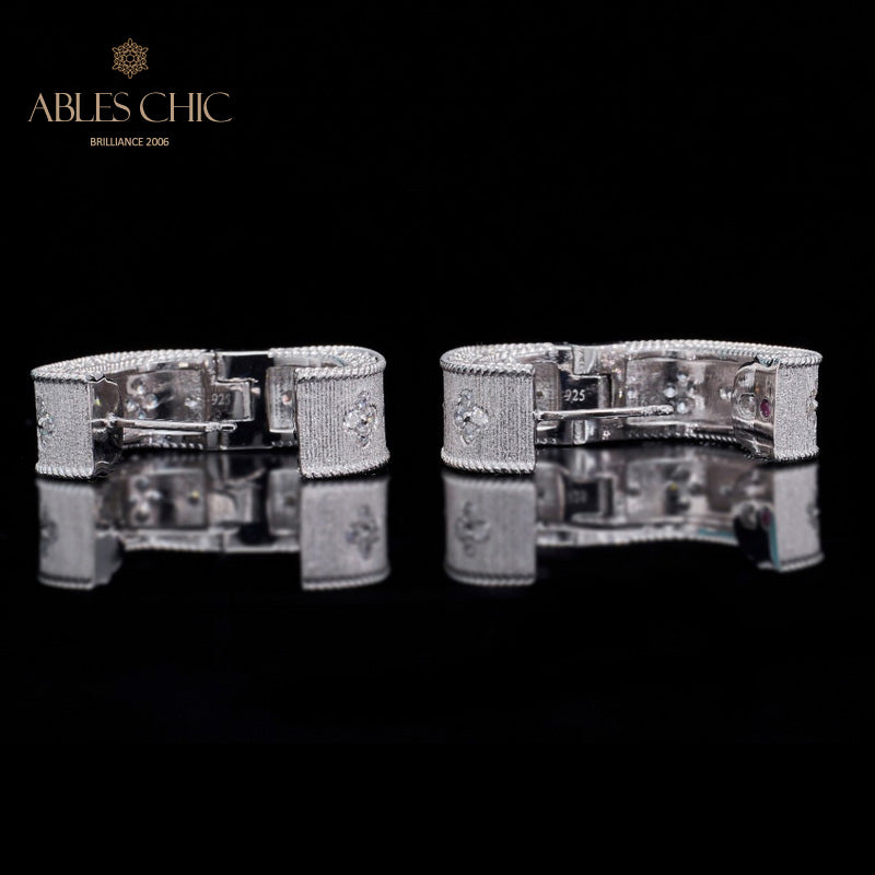 Zircon Clover Earrings 5773