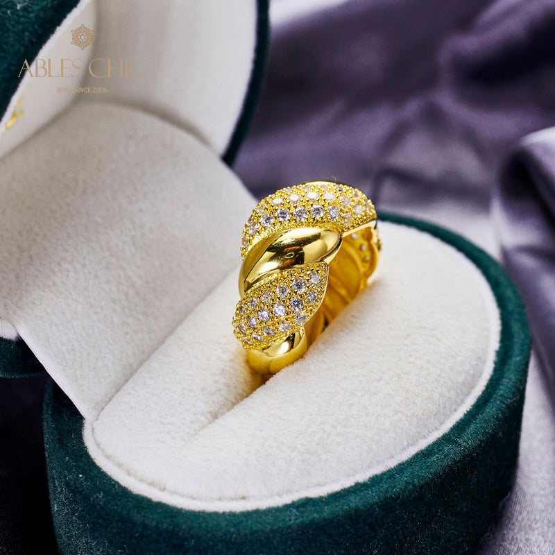 Infinity Paved Blossom Ring 5977