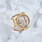 Roman Goddess Coin Ring