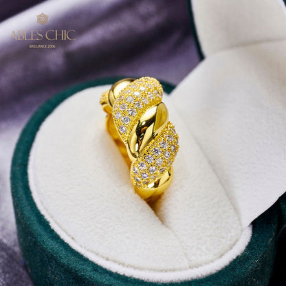 Infinity Paved Blossom Ring 5977