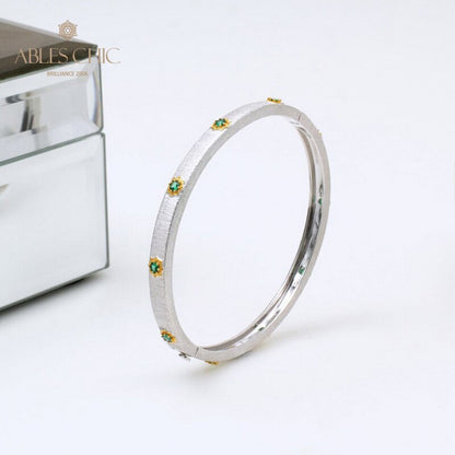 Sunflowers Hinged Bracelet 5464