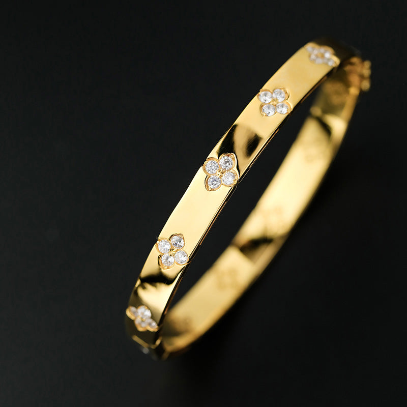 High Polished Clovers Bracelet 203707