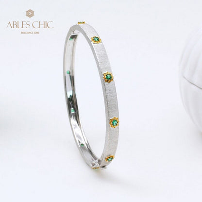 Sunflowers Hinged Bracelet 5464