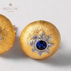 Dome Star Floral Earrings 5091