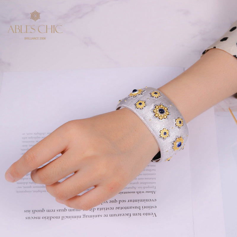 Silky Starry Gems Wide Bracelet 5455