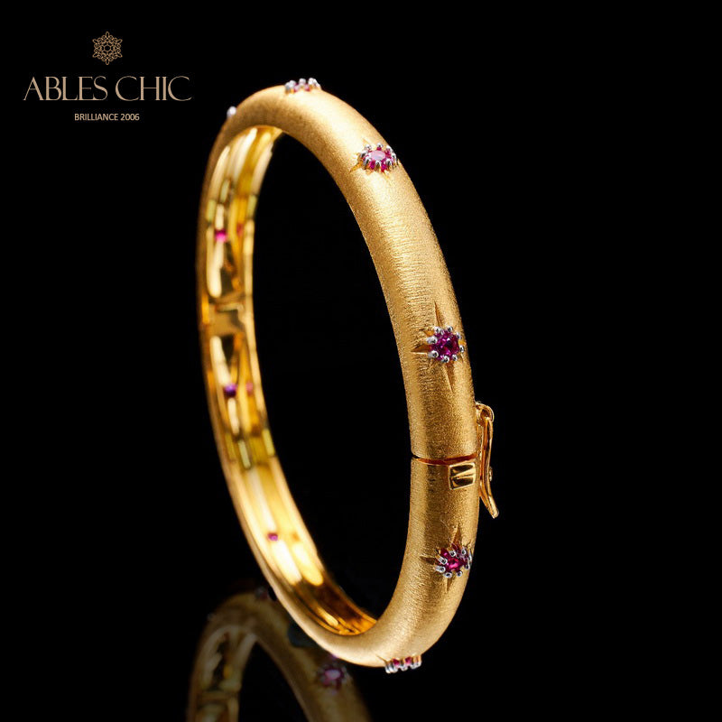 Starry Fretwork Ruby Bracelet 5711