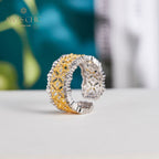 Honeycomb Fretwork Open Ring 5857