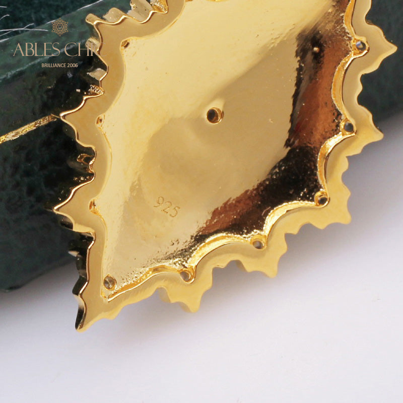 Detailed Silky Stars Floral Earrings 5278