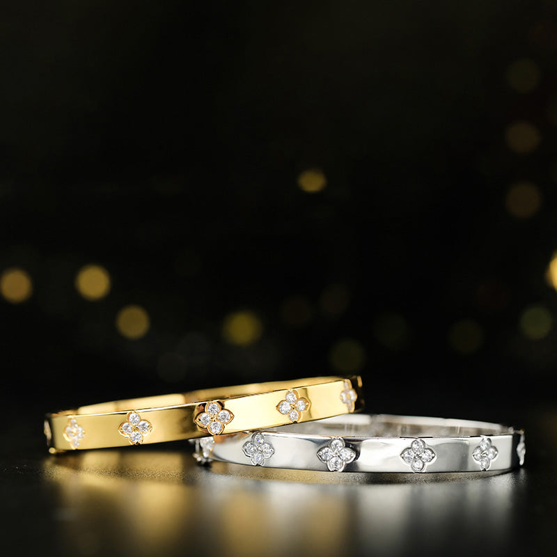 High Polished Clovers Bracelet 203707