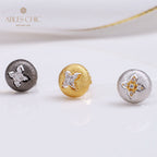 Clover Dome Silky Earrings 5087