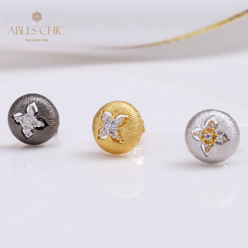 Clover Dome Silky Earrings 5087