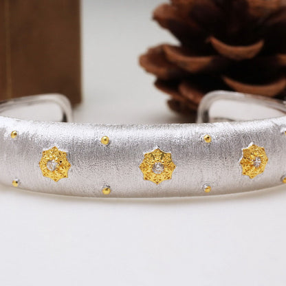 Fabric Texture Stars Bangle 5126