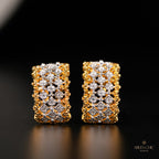 Airy Lace Honeycomb Earrings 5011