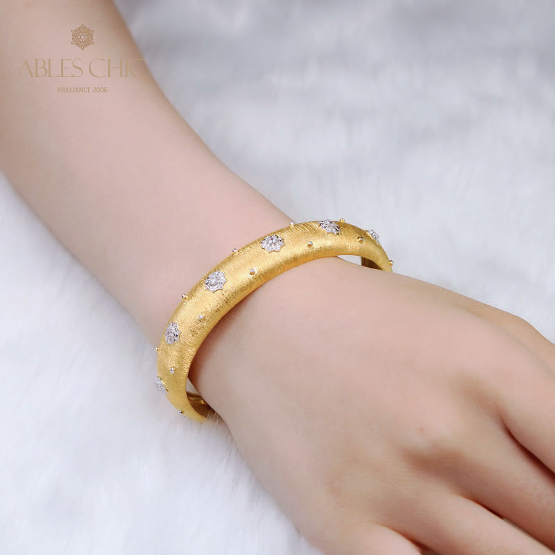 Fabric Texture Stars Bangle 5126