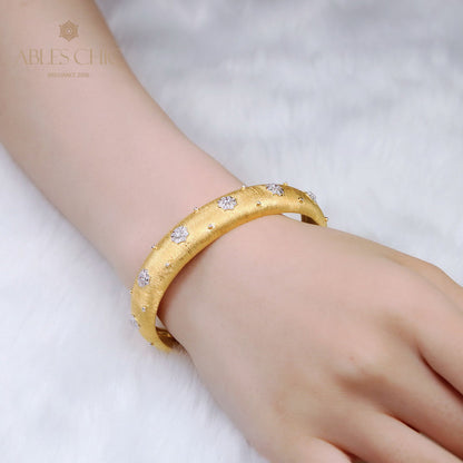 Fabric Texture Stars Bangle 5126