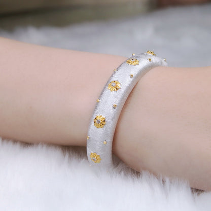 Fabric Texture Stars Bangle 5126