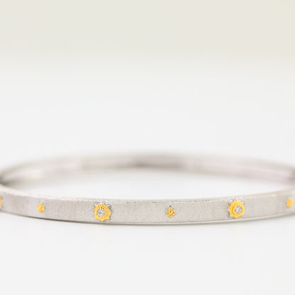 Bracelet de mariée fleurs en tissu 5638