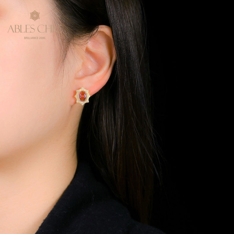 Solatiare Sapphire Star Earrings 5471