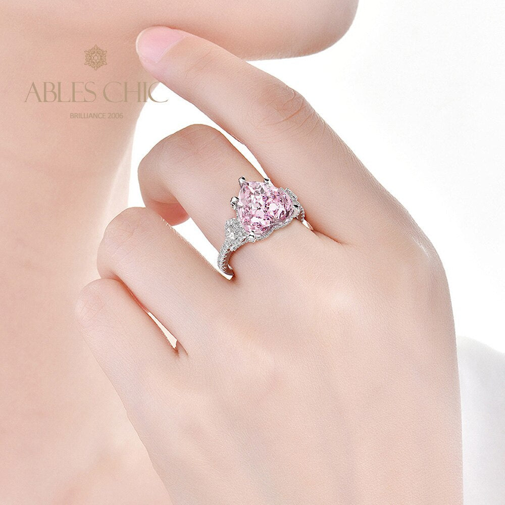 Pink Sapphire Wedding Ring R0926