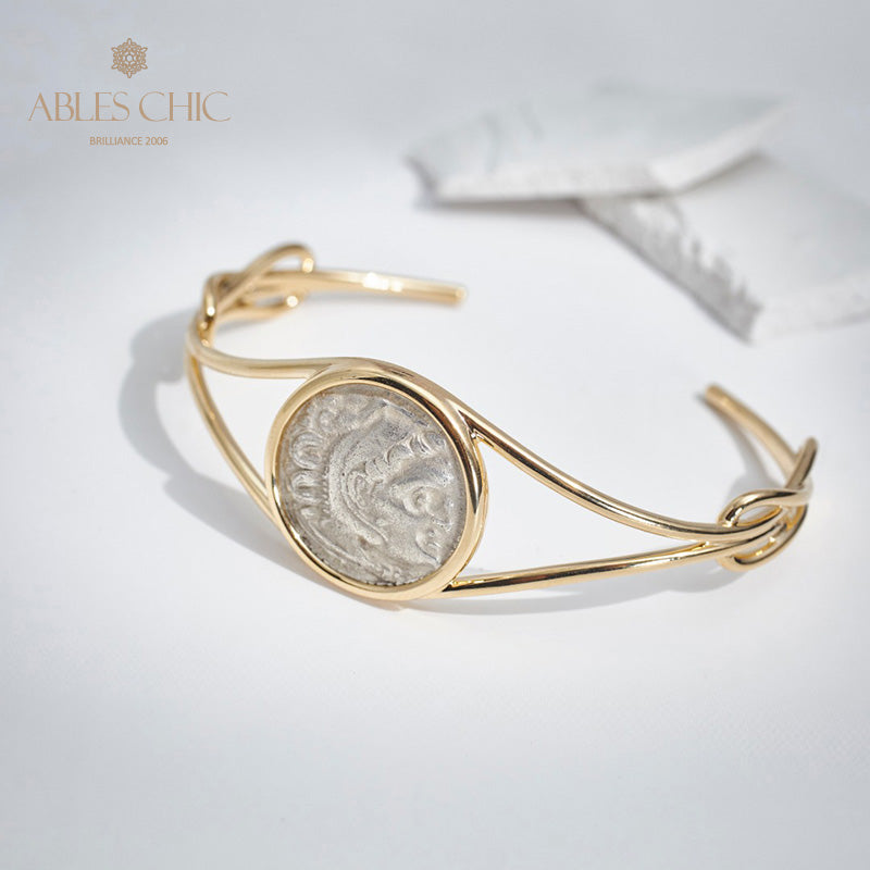 Greek Heracles Lira Coins Bangle