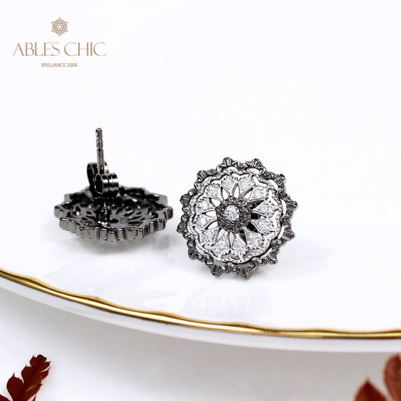 Starry Floral Temperament Earrings 5537