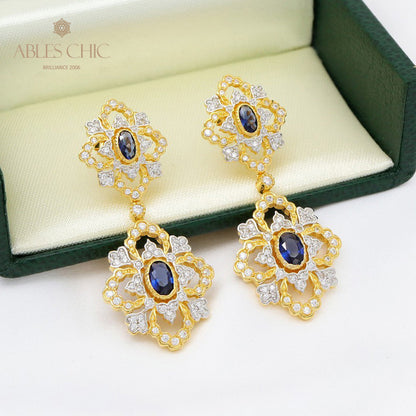 Refined Fretwork Clover Chandelier Earrings 5664