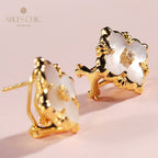 Clover Star Floral Earrings 5035