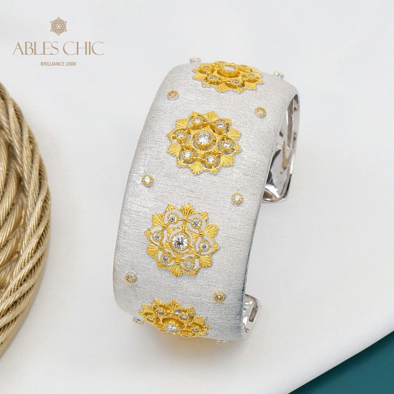 Bracelet floral à motif en tissu 5650