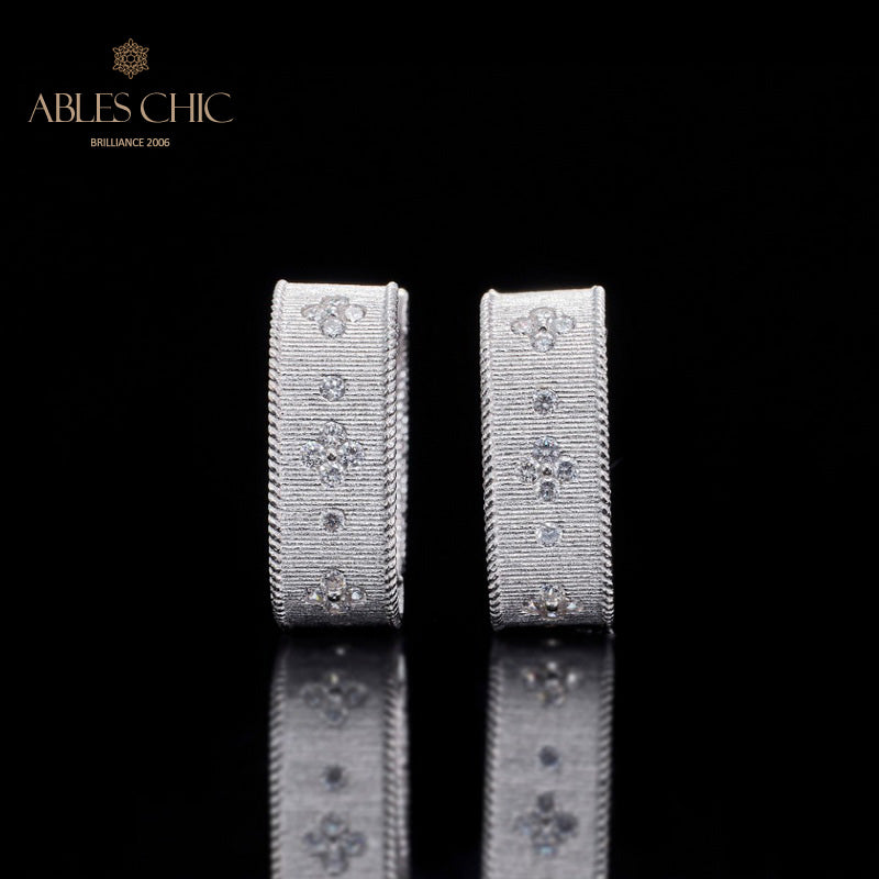 Zircon Clover Earrings 5773